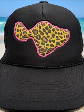 Maui Thing Island Leopard Print Snapback Hat Cap Multi Adjustable Hawaiian New
